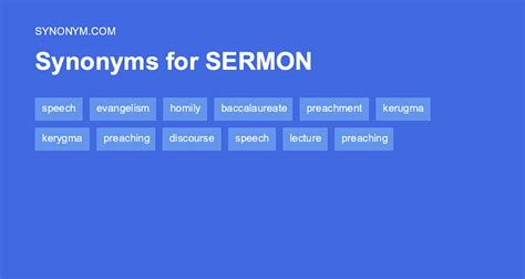 pre-written synonym|another word for preaching.